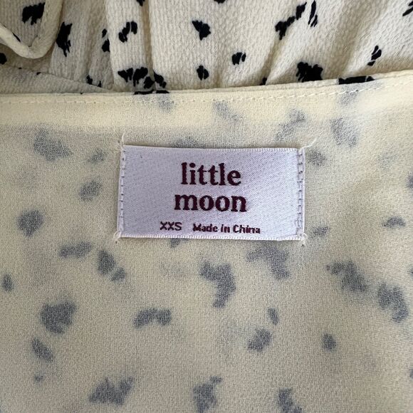 Aritzia Little Moon Spritz Dress Size 2XS Oversized Tiered Ruffle Floral XXS - Picture 9 of 9